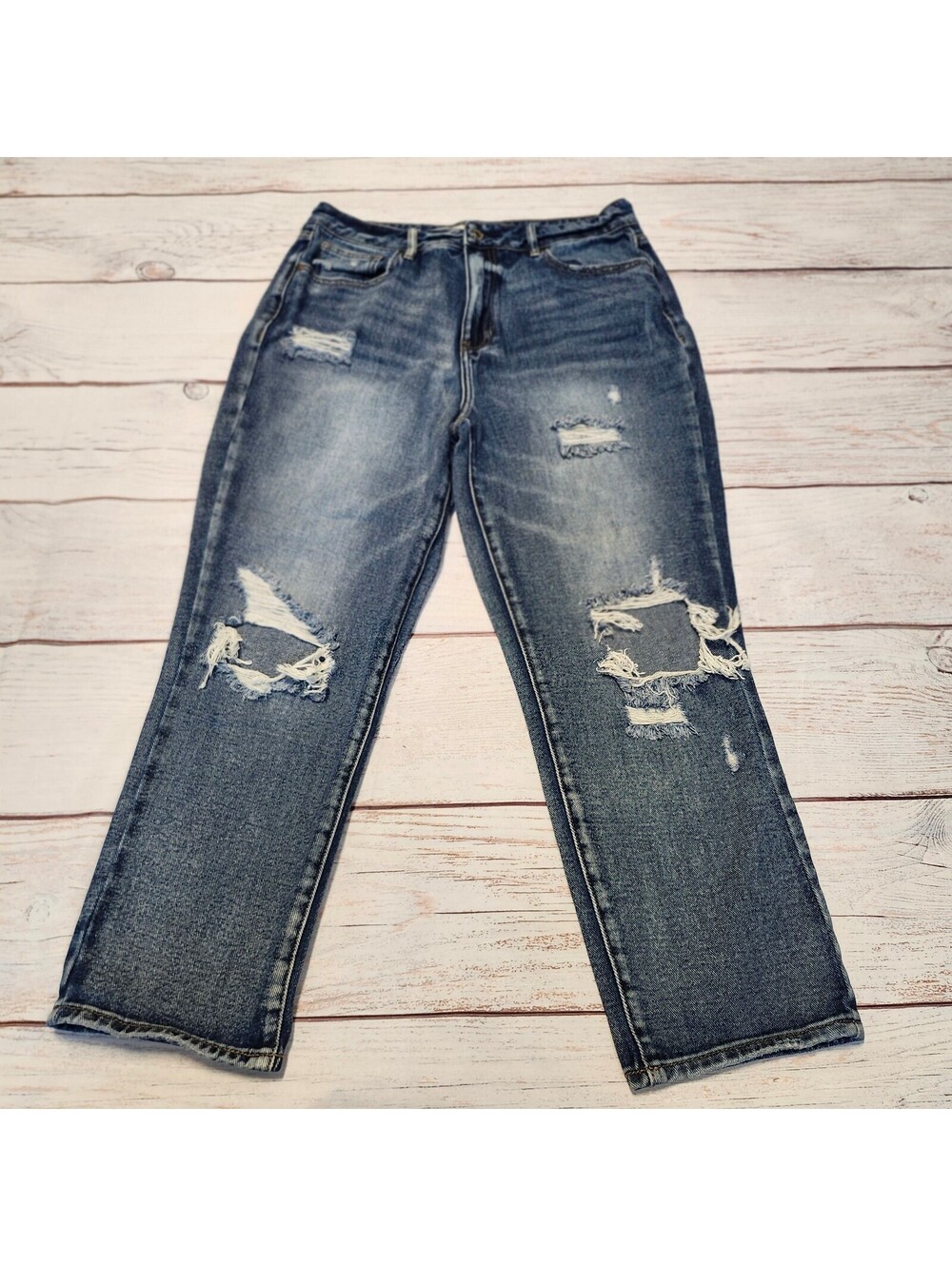 PacSun Mom Jeans Size 30 Distressed Blue Denim
